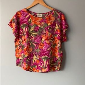 Vintage TR Bentley Floral Tropical Top Shirt